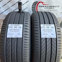 2 PNEUMATICI 215/50 R18 CONTINENTAL ESTIVE 80%