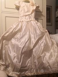 Vestito da sposa in shantung di seta