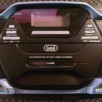 STEREO PORTATILE (TREVI) RADIO/CD/MP3/CASSETTE/USB