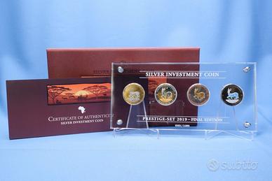 Gabon Prestige Set 2019 African Springbok SILVER