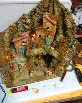 Presepe con pastori 