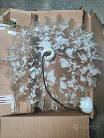 Lampadario in vetro doppio per soggiorno cucina