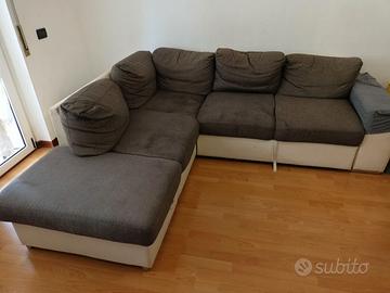 Divano letto angolare con contenitore