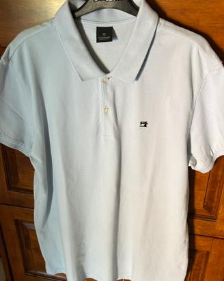 Polo uomo celeste