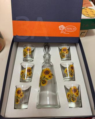 Set da liquore in vetro Cristal 3A