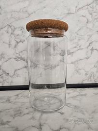 barattolo vetro e tappo in sughero