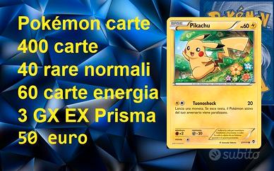 Pokémon GCC: 400 carte, 40 carte rare e 3 GX EX