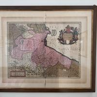 Pianta Romagna Antica in cornice d’epoca