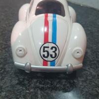 Maggiolino Bianco Herbie Disney con Paperino