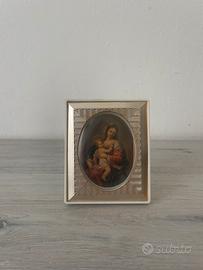 Quadretto Madonna col Bambino vintage