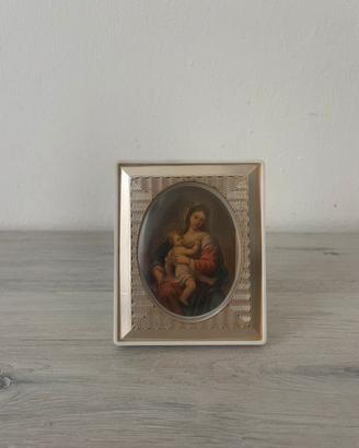Quadretto Madonna col Bambino vintage