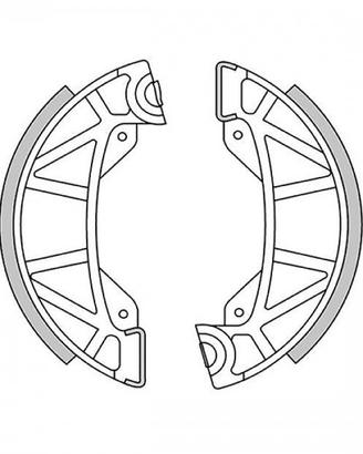 Coppia ceppi freno per mozzo Grimeca 125 x 25 dopp