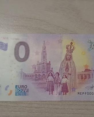 Banconota da 0 euro Portogallo Fátima 2023