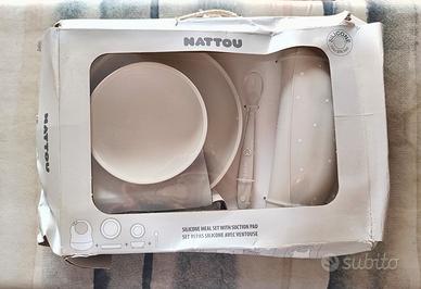 Nattou Servizio in Silicone per Bambino Set Pappa