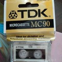 microcassetta per MICRO REGISTRATORE AUDIO