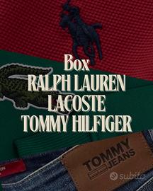 Stock lotto box Ralph Lauren Lacoste Tommy al kg