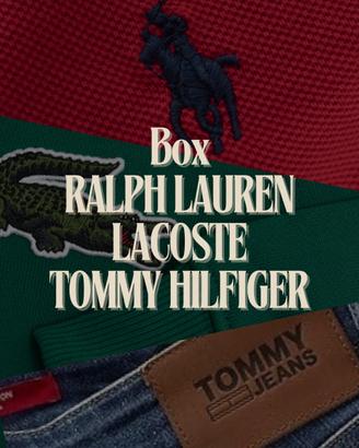 Stock lotto box Ralph Lauren Lacoste Tommy al kg