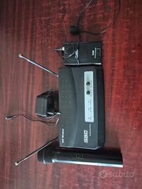 Kit Radiomicrofono Wireless GBC VHF 2 Canali 