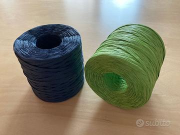 Rafia colorata non sintetica