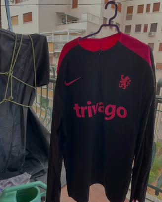 tuta chelsea nera e rosa 24/25