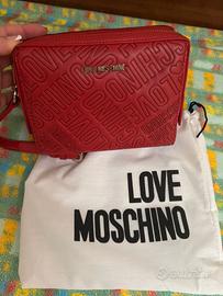 BORSA LOVE MOSCHINO ROSSA , TRACOLLA , BORSETTA -