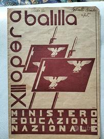 LE PAGELLE DEL BALILLA