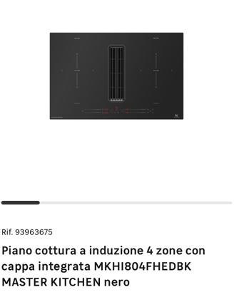 PIANO COTTURA CON CAPPA INTEGRATA