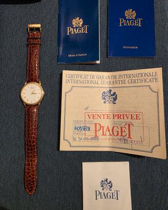 Orologio Piaget Gouverneur 18 kt full set