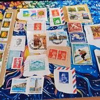 stock francobolli usati vari stati