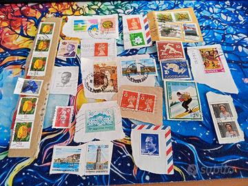 stock francobolli usati vari stati