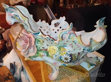 Grande centrotavola in ceramica artistica Bassano