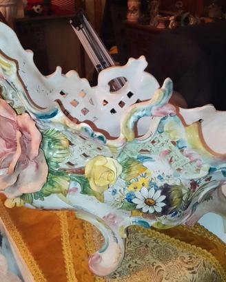 Grande centrotavola in ceramica artistica Bassano