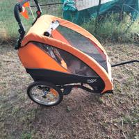trasportino trailer bici per bambino