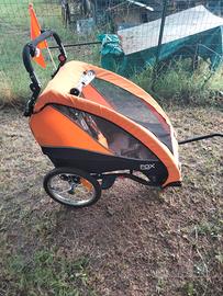 trasportino trailer bici per bambino