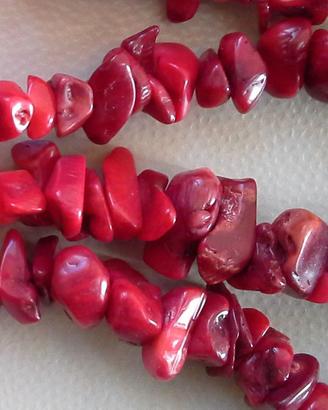 Collana tipo corallo rosso