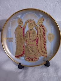 Piatto  da collezione oro( 24 kt)Re di Sicilia 