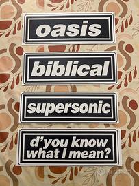 4 adesivi oasis sticker anni 90