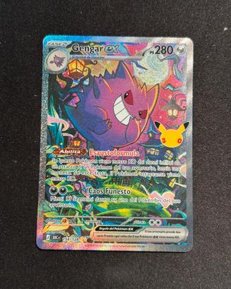 Carta Pokemon Gengar ex 154/128 SIR 30’ anniversar