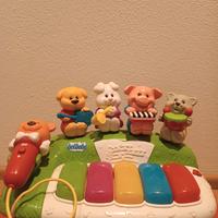 Pianola per bambini con microfono e animali  