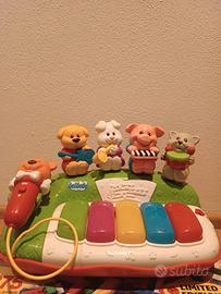 Pianola per bambini con microfono e animali  