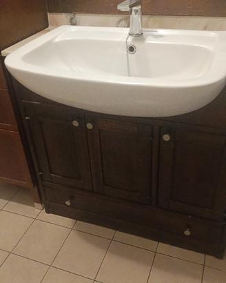 Mobile bagno con lavabo e colonna 
