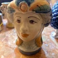 Ceramica  caltagirone teste di moro