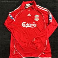 Liverpool FC 2007/2008 Gerrard 8- vintage - tg L