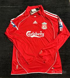 Liverpool FC 2007/2008 Gerrard 8- vintage - tg L