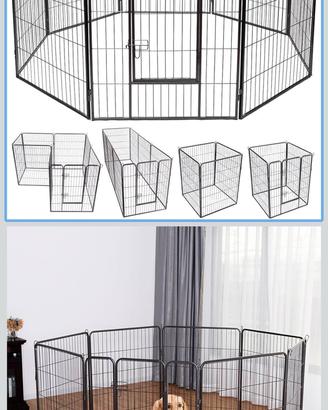 Recinto mobile per animali con telo di fondo