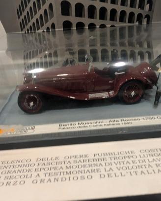 Alfa Romeo 1750 con Benito Mussolini EUR