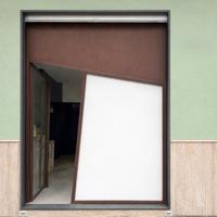 Porta in ferro corten battente doppia anta