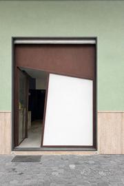 Porta in ferro corten battente doppia anta