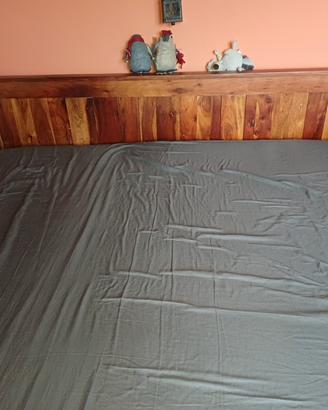 Letto matrimoniale  in legno massello sheesham- co