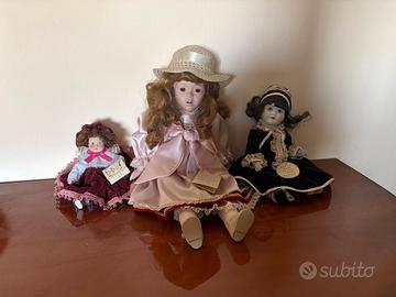 Bambole in porcellana artigianali